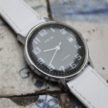 mechanical wristwatch Prim 1985 black and white