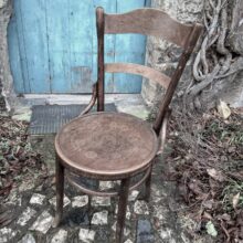 starožitná zdobná židle od firmy Fischel
