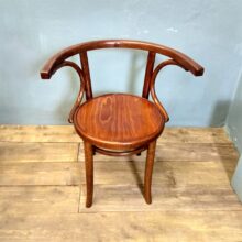 antique bent armchair after complete renovation